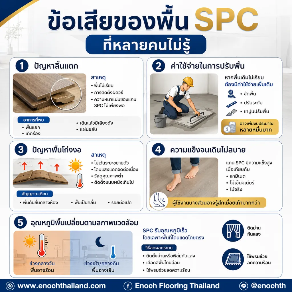 ข้อเสียของพื้น SPC ที่หลายคนไม่รู้